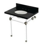 Kingston Brass Templeton lavabo consola — Níquel Cepillado