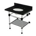Kingston Brass Templeton lavabo consola — Negro Mate