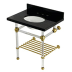 Kingston Brass Templeton lavabo consola — Latón Cepillado