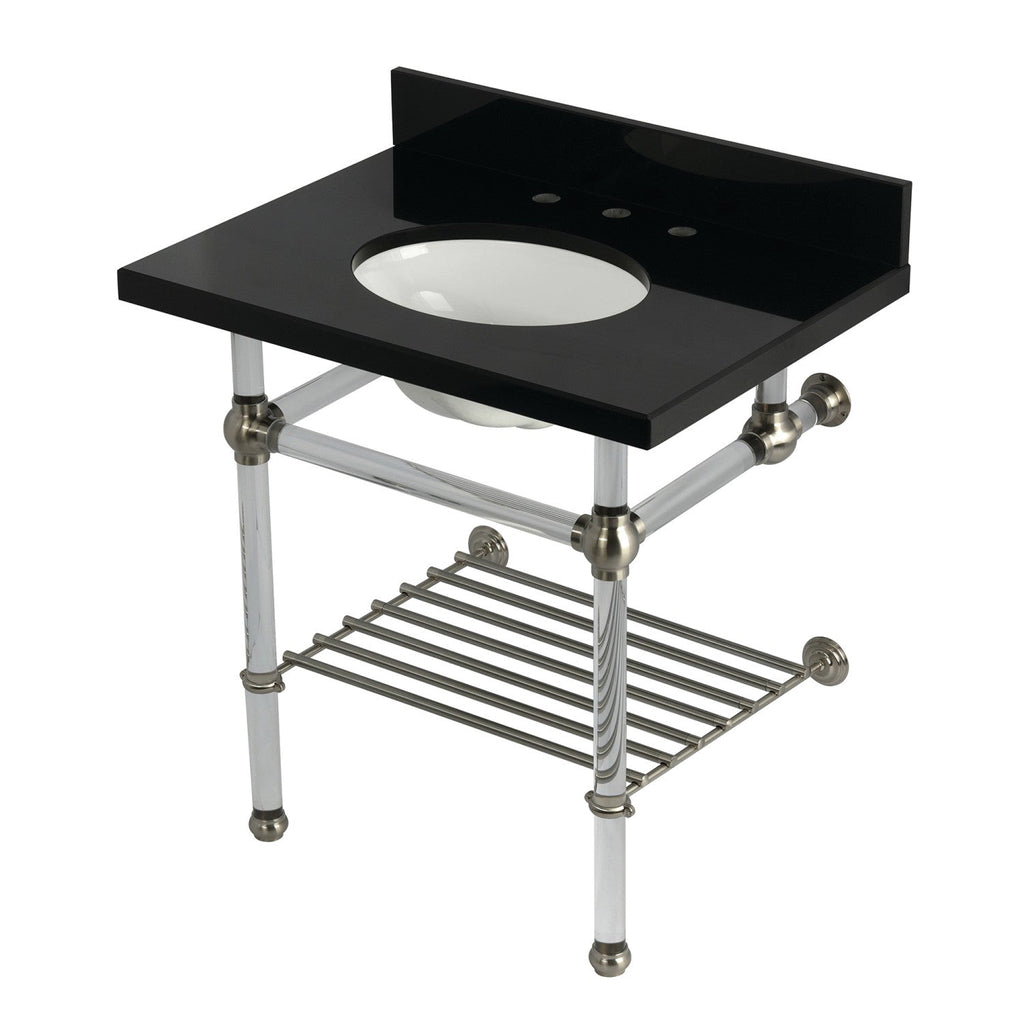 Kingston Brass Templeton lavabo consola — Níquel Cepillado