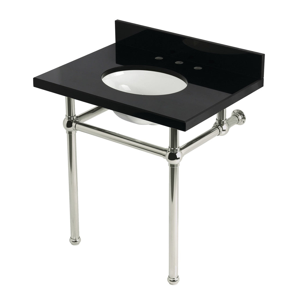 Kingston Brass Templeton lavabo consola — Níquel Pulido