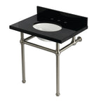 Kingston Brass Templeton lavabo consola — Níquel Cepillado