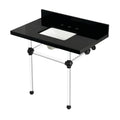 Kingston Brass Templeton lavabo consola — Negro Mate