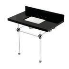 Kingston Brass Templeton lavabo consola — Cromo Pulido