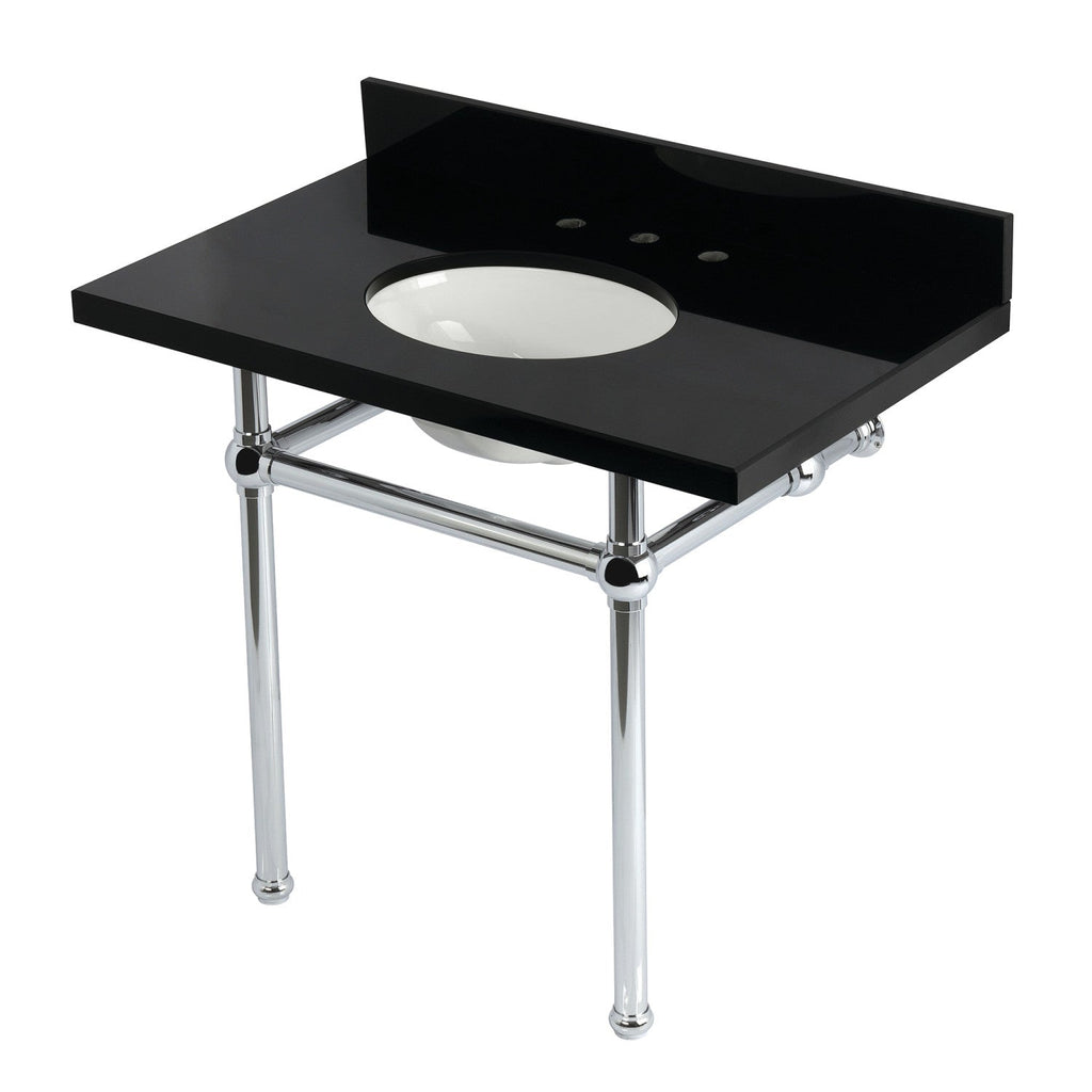 Kingston Brass Templeton lavabo consola — Cromo Pulido