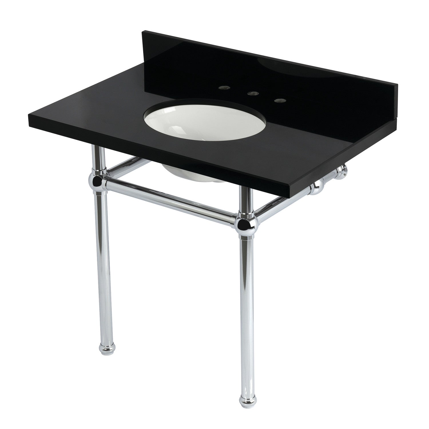 Kingston Brass Templeton lavabo consola — Cromo Pulido
