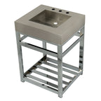 Kingston Brass Kingston Commercial lavabo consola — Cromo Pulido