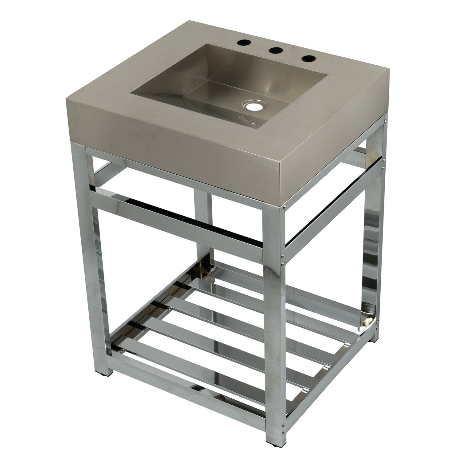 Kingston Brass Kingston Commercial lavabo consola — Cromo Pulido