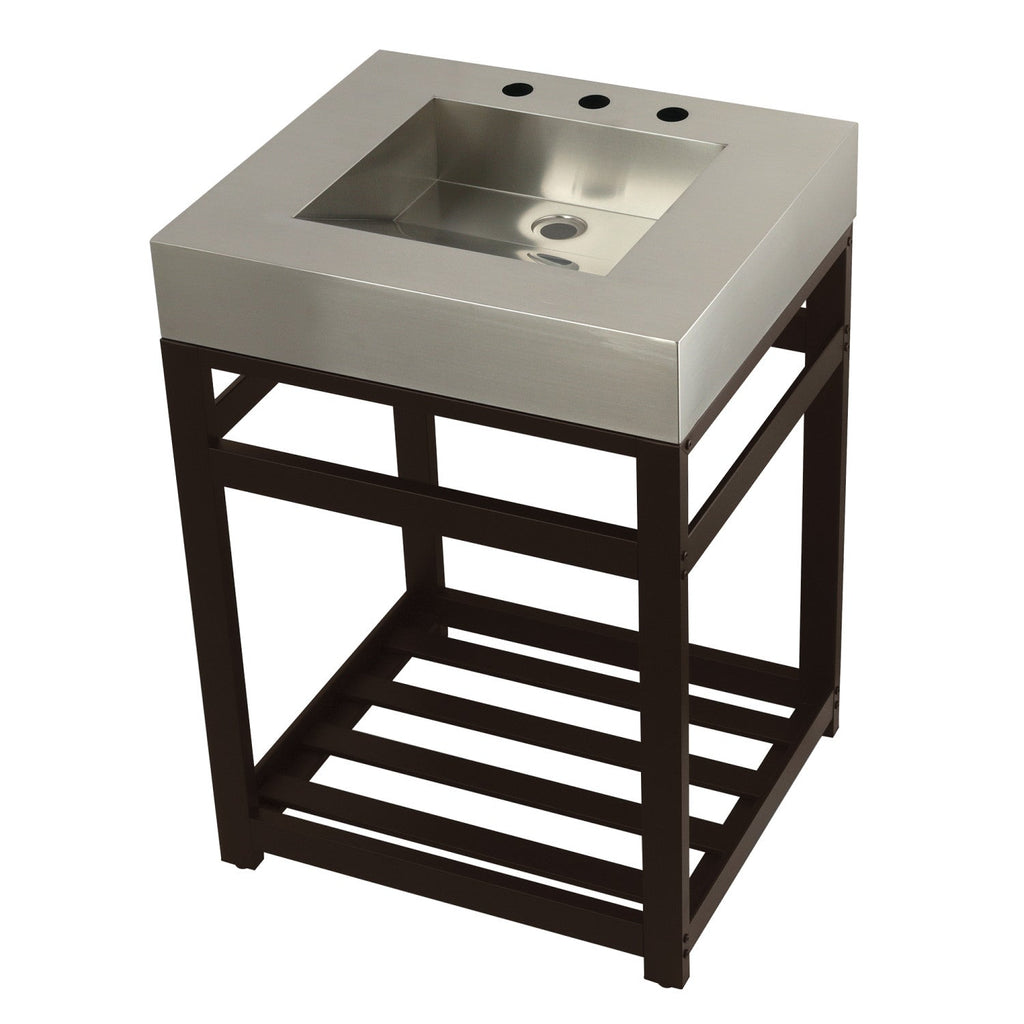 Kingston Brass Kingston Commercial lavabo consola — Bronce Aceitado