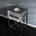 Kingston Brass Kingston Commercial lavabo consola — vista