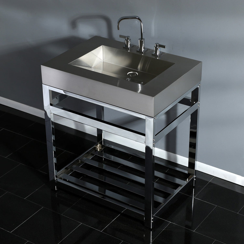 Kingston Brass Kingston Commercial lavabo consola — vista