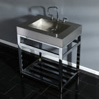 Kingston Brass Kingston Commercial lavabo consola — vista