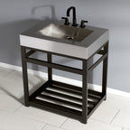 Kingston Brass Kingston Commercial lavabo consola — vista