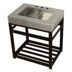 Kingston Brass Kingston Commercial lavabo consola — Bronce Aceitado
