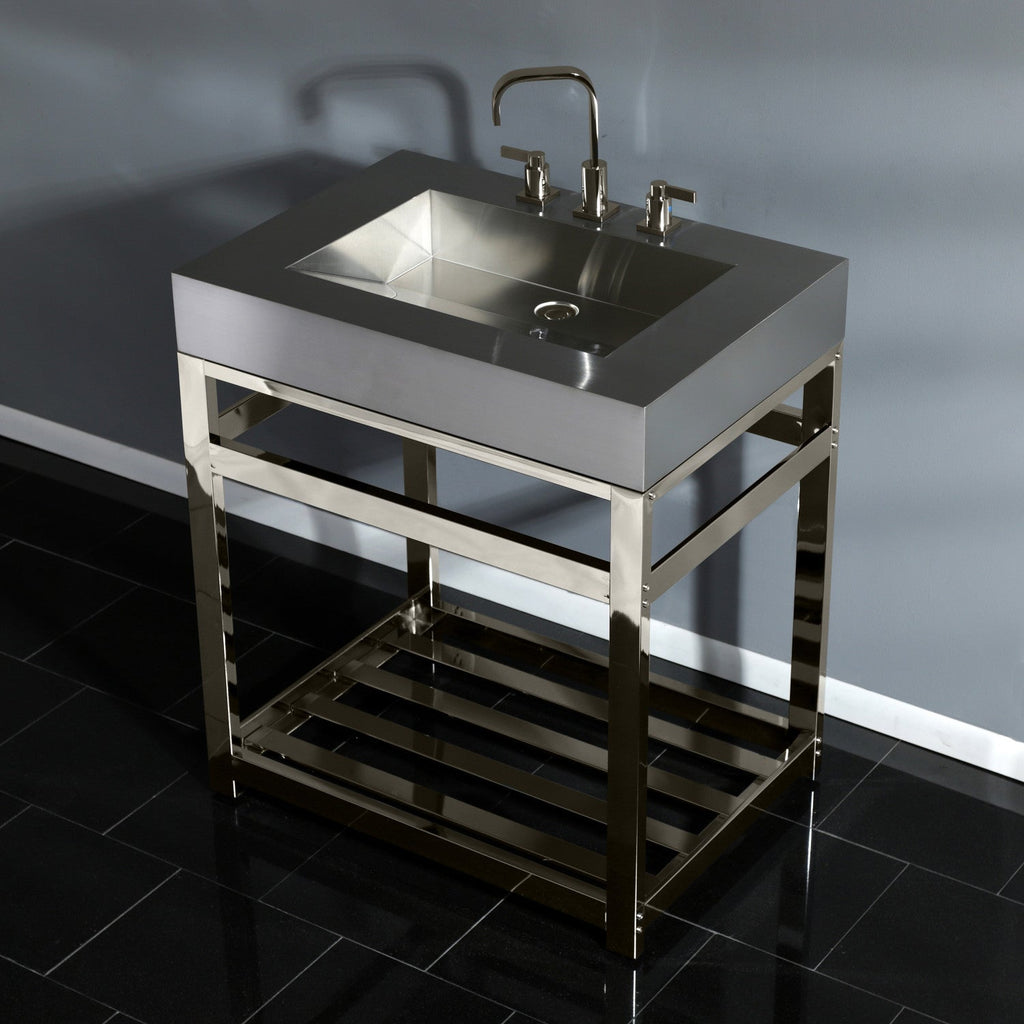 Kingston Brass Kingston Commercial lavabo consola — vista