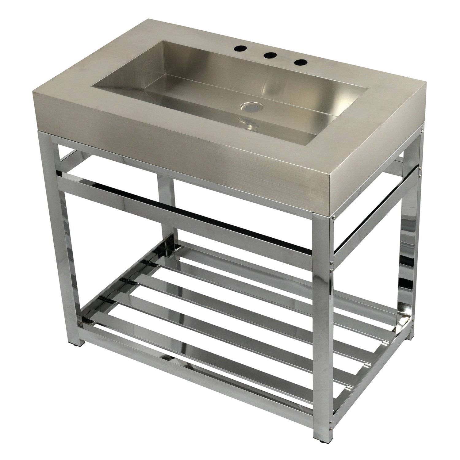 Kingston Brass Kingston Commercial lavabo consola — Cromo Pulido