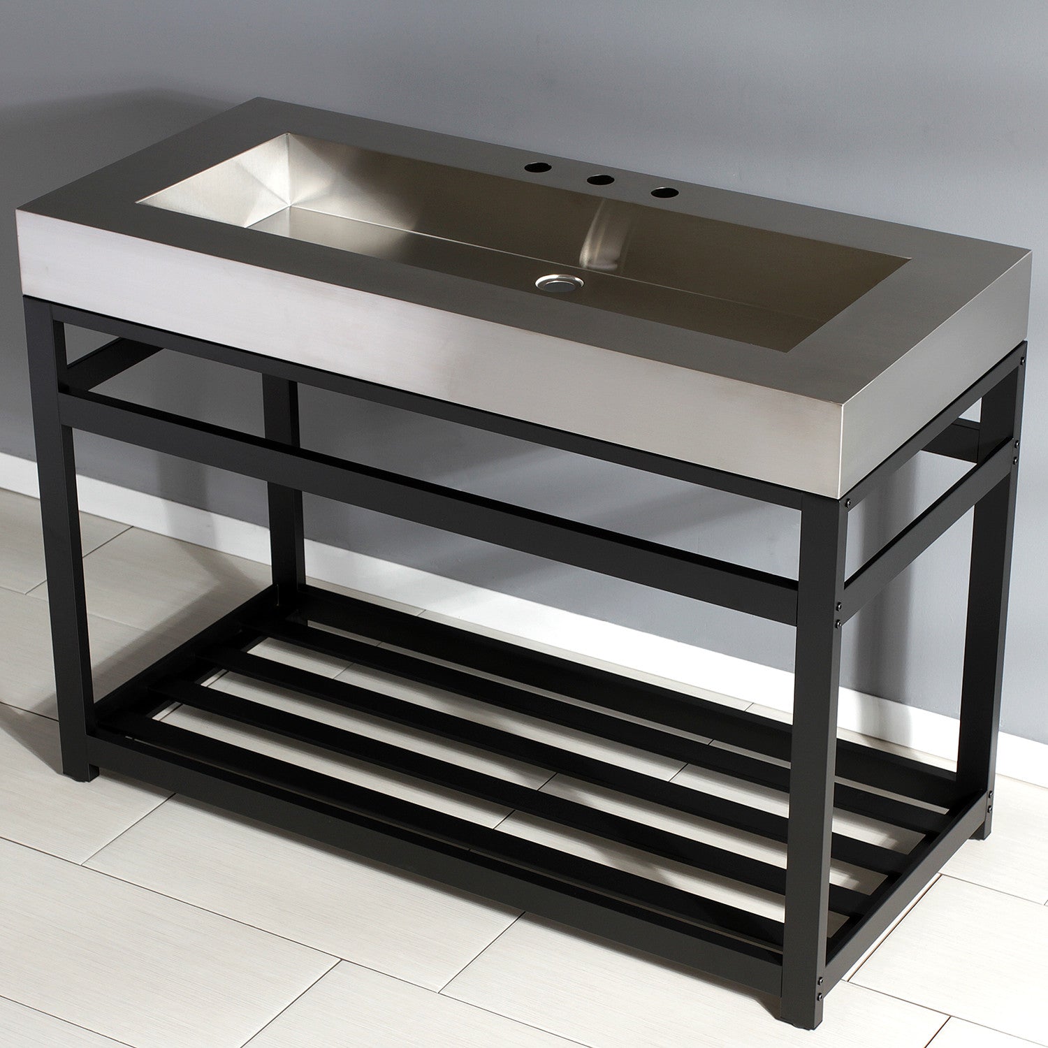 Kingston Brass Kingston Commercial lavabo consola — vista