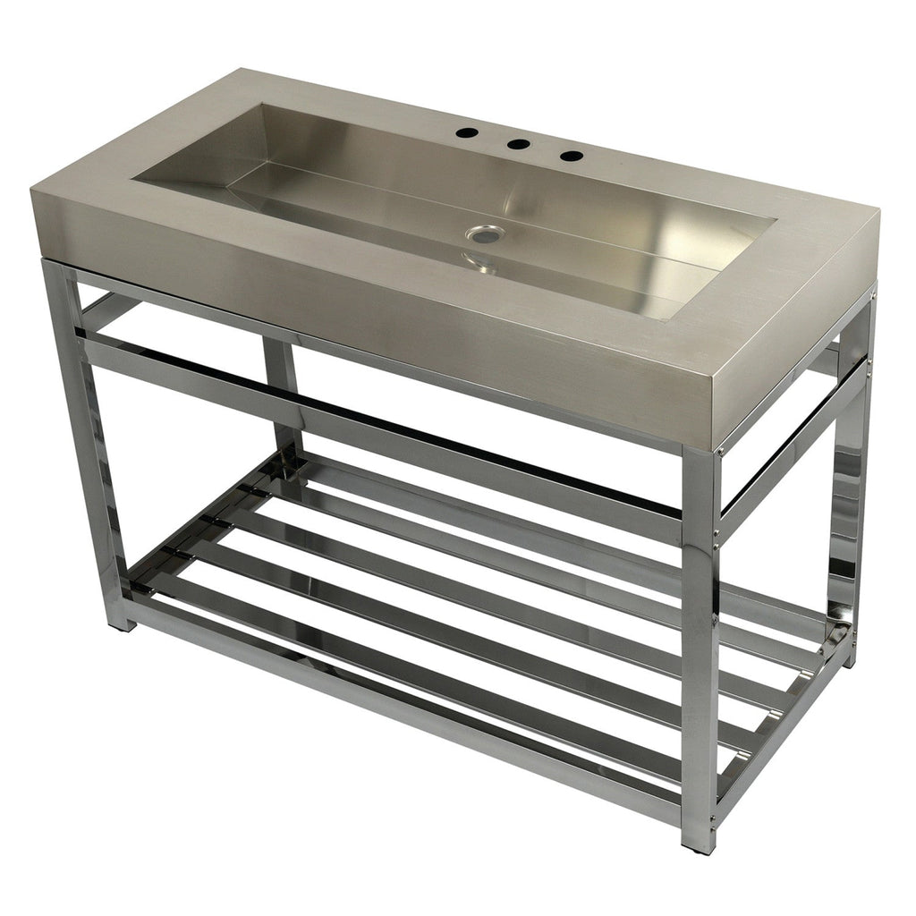 Kingston Brass Kingston Commercial lavabo consola — Cromo Pulido