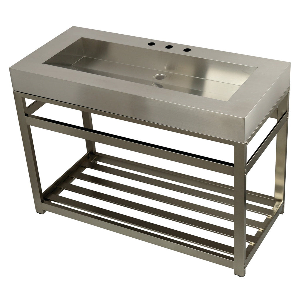 Kingston Brass Kingston Commercial lavabo consola — Níquel Cepillado