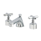 Kingston Brass Navei - Llave de Lavabo Widespread (3 Orificios), con Dos Manerales — Cromo Pulido