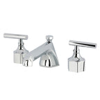 Kingston Brass Navei - Llave de Lavabo Widespread (3 Orificios), con Dos Manerales — Cromo Pulido