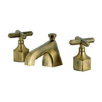 Kingston Brass Navei - Llave de Lavabo Widespread (3 Orificios), con Dos Manerales — Latón Antiguo