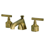 Kingston Brass Navei - Llave de Lavabo Widespread (3 Orificios), con Dos Manerales — Latón Antiguo