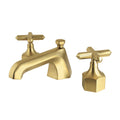 Kingston Brass Navei - Llave de Lavabo Widespread (3 Orificios), con Dos Manerales — Latón Cepillado
