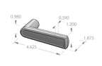 Ridge Lever (L-149) — dibujo de especificaciones y dimensiones