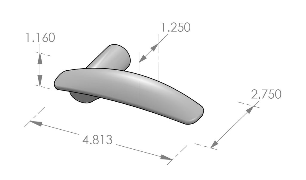 Kyoto Sei Lever (L-187) — dibujo de especificaciones y dimensiones
