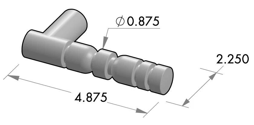 Assemblage Lever (L-195) — dibujo de especificaciones y dimensiones