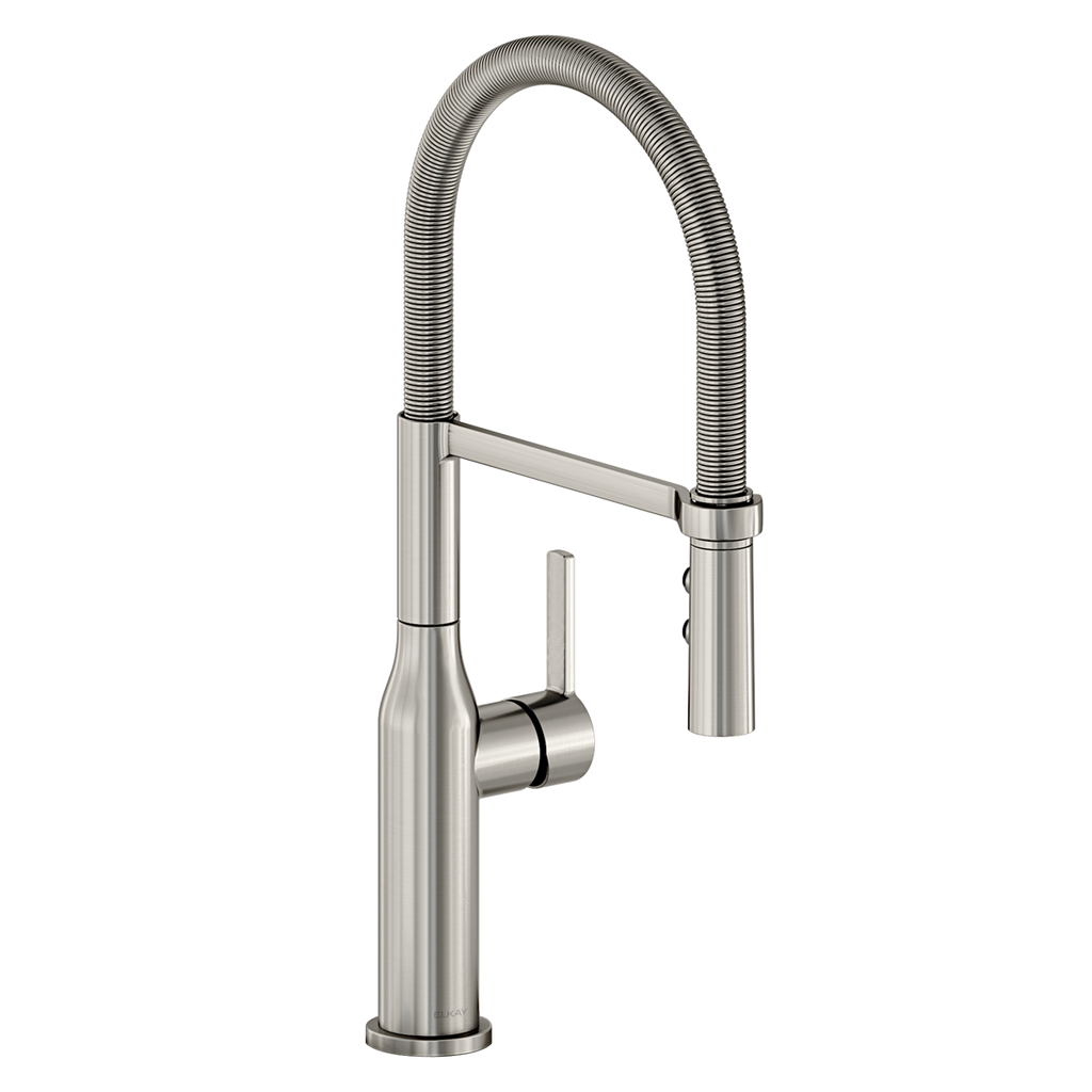 Elkay Avado Grifo de Cocina Semiprofesional — Acero Lustroso