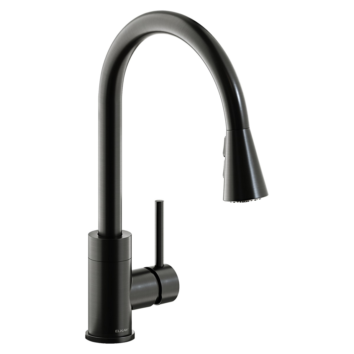 Elkay Avado Grifo de Cocina Extraíble — Acero Negro