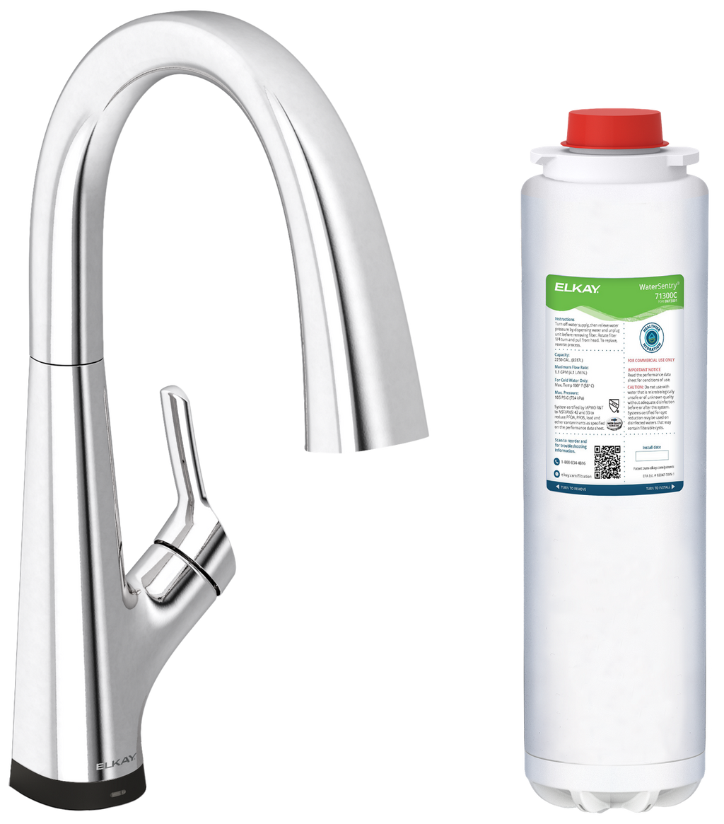 Elkay Avado Grifo de Cocina Extraíble — Cromo