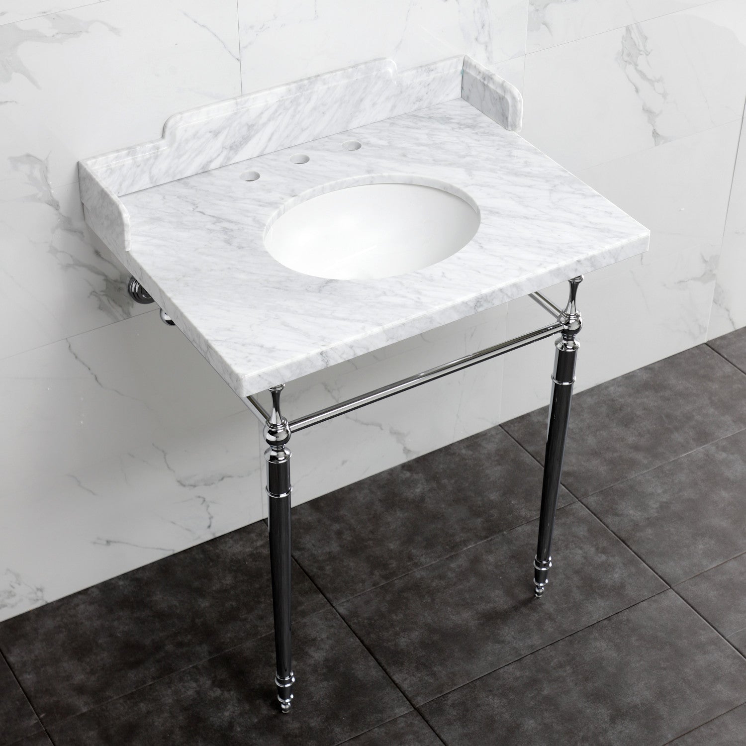 Kingston Brass Habsburg lavabo consola — vista