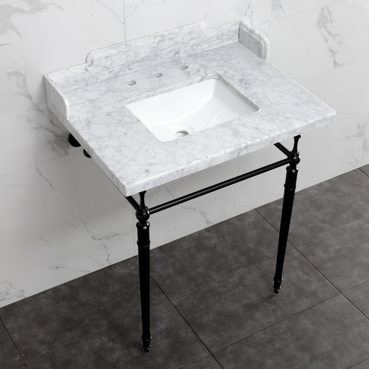 Kingston Brass Habsburg lavabo consola — vista
