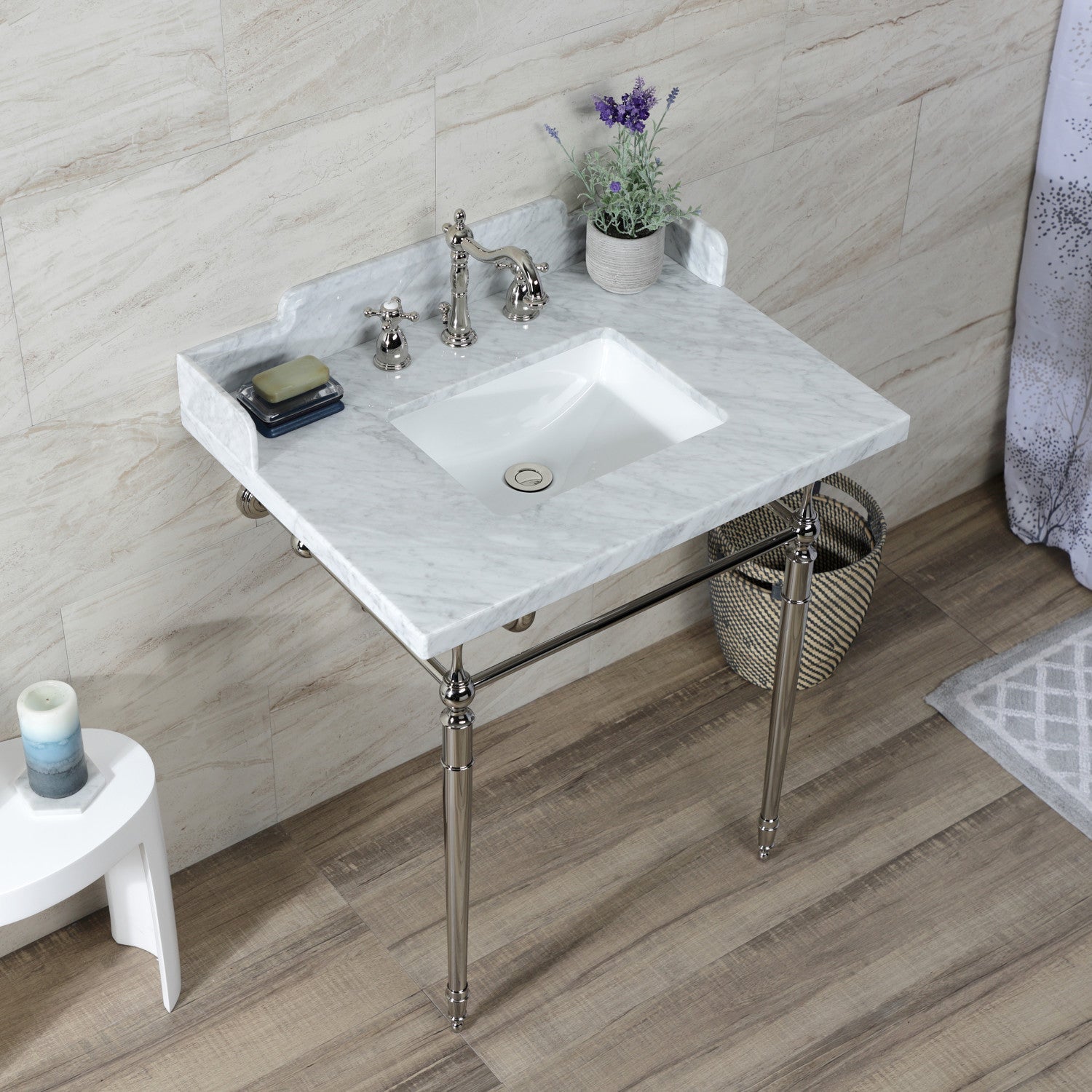Kingston Brass Habsburg lavabo consola — vista