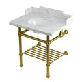 Kingston Brass Pemberton lavabo consola — Latón Cepillado