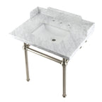Kingston Brass Pemberton lavabo consola — Níquel Cepillado