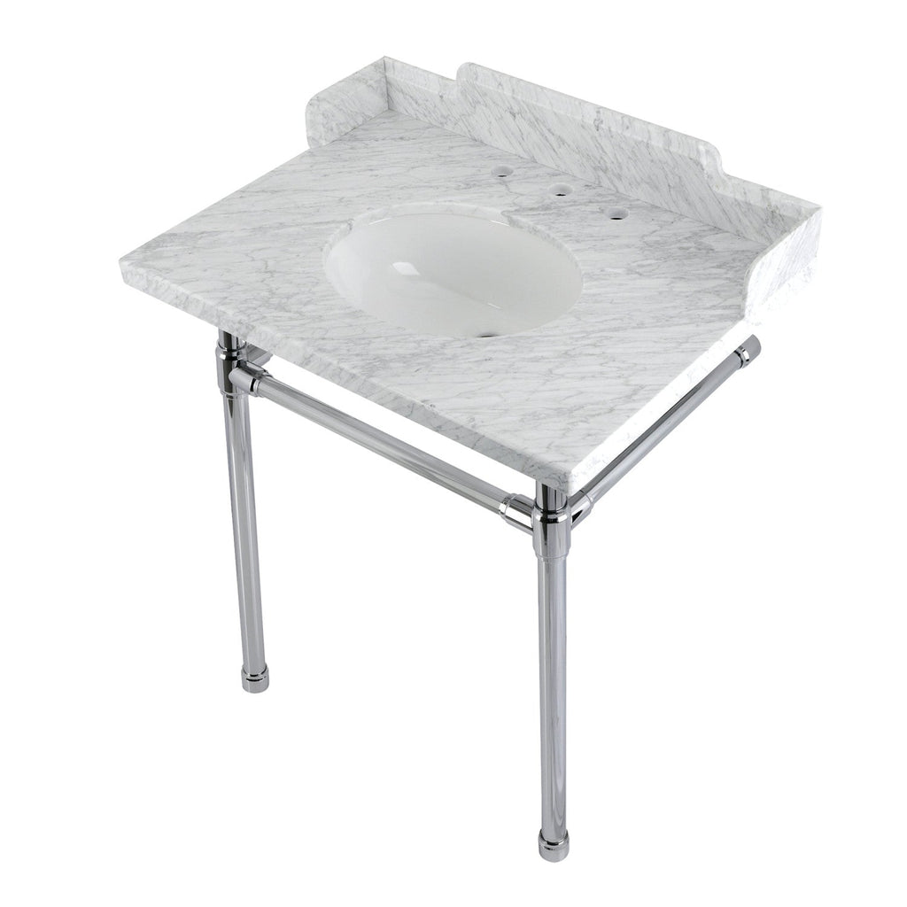 Kingston Brass Dreyden lavabo consola — Cromo Pulido