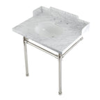 Kingston Brass Dreyden lavabo consola — Níquel Pulido