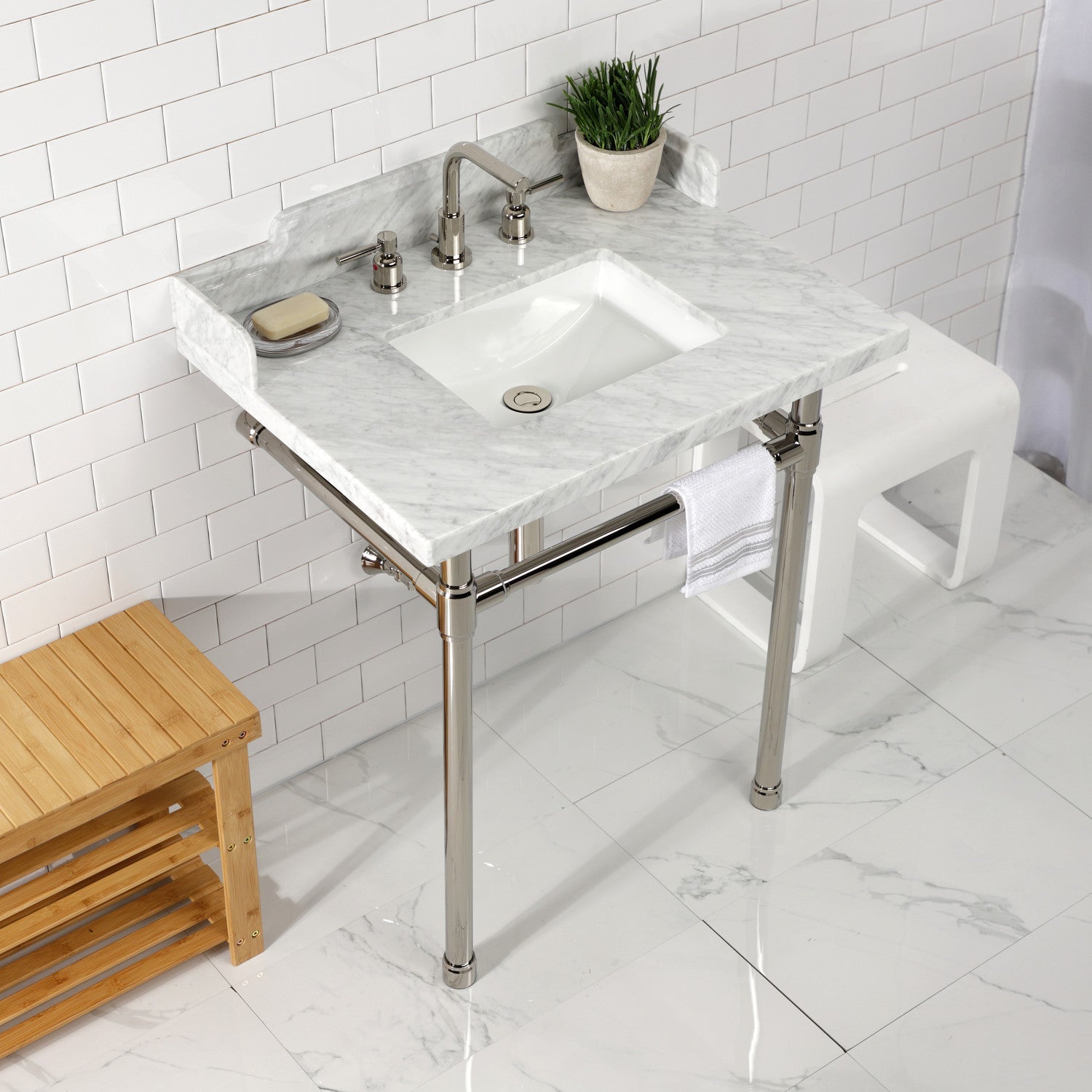 Kingston Brass Wesselman lavabo consola — vista