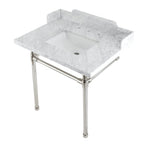 Kingston Brass Wesselman lavabo consola — Níquel Pulido