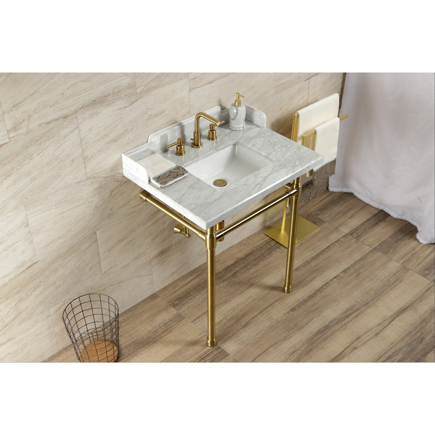 Kingston Brass Wesselman lavabo consola — vista