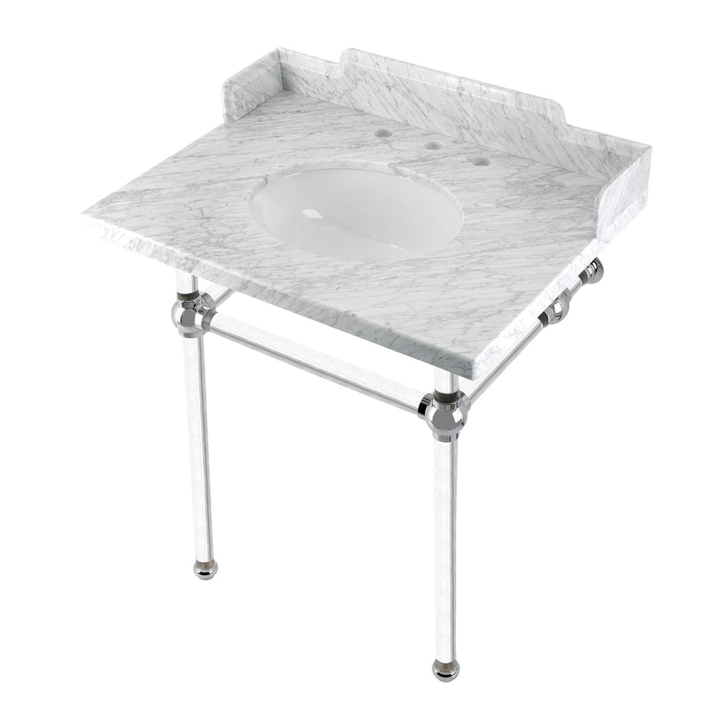 Kingston Brass Pemberton lavabo consola — Cromo Pulido