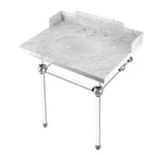 Kingston Brass Pemberton lavabo consola — Cromo Pulido
