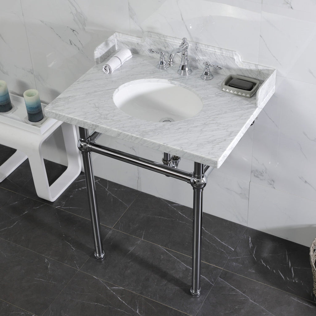 Kingston Brass Pemberton lavabo consola — vista