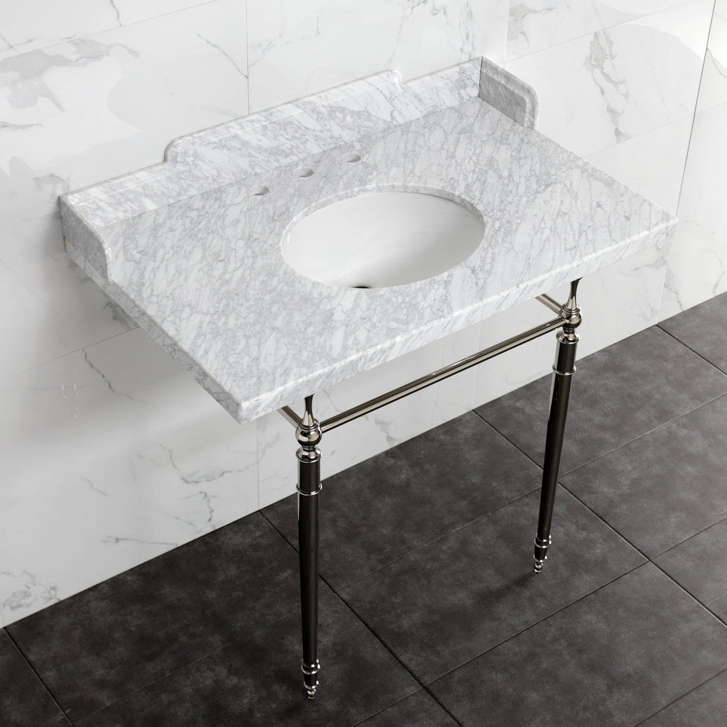 Kingston Brass Habsburg lavabo consola — vista