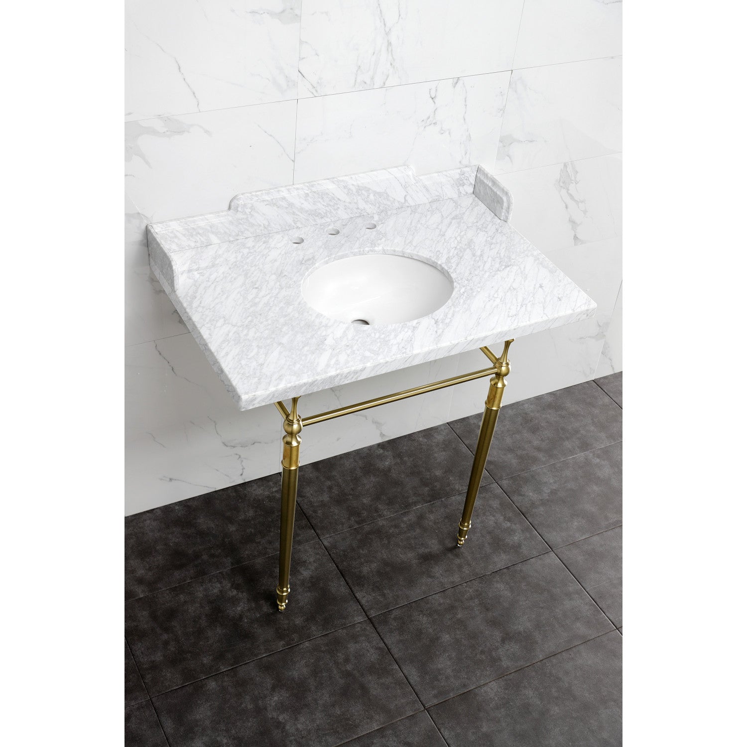 Kingston Brass Habsburg lavabo consola — vista