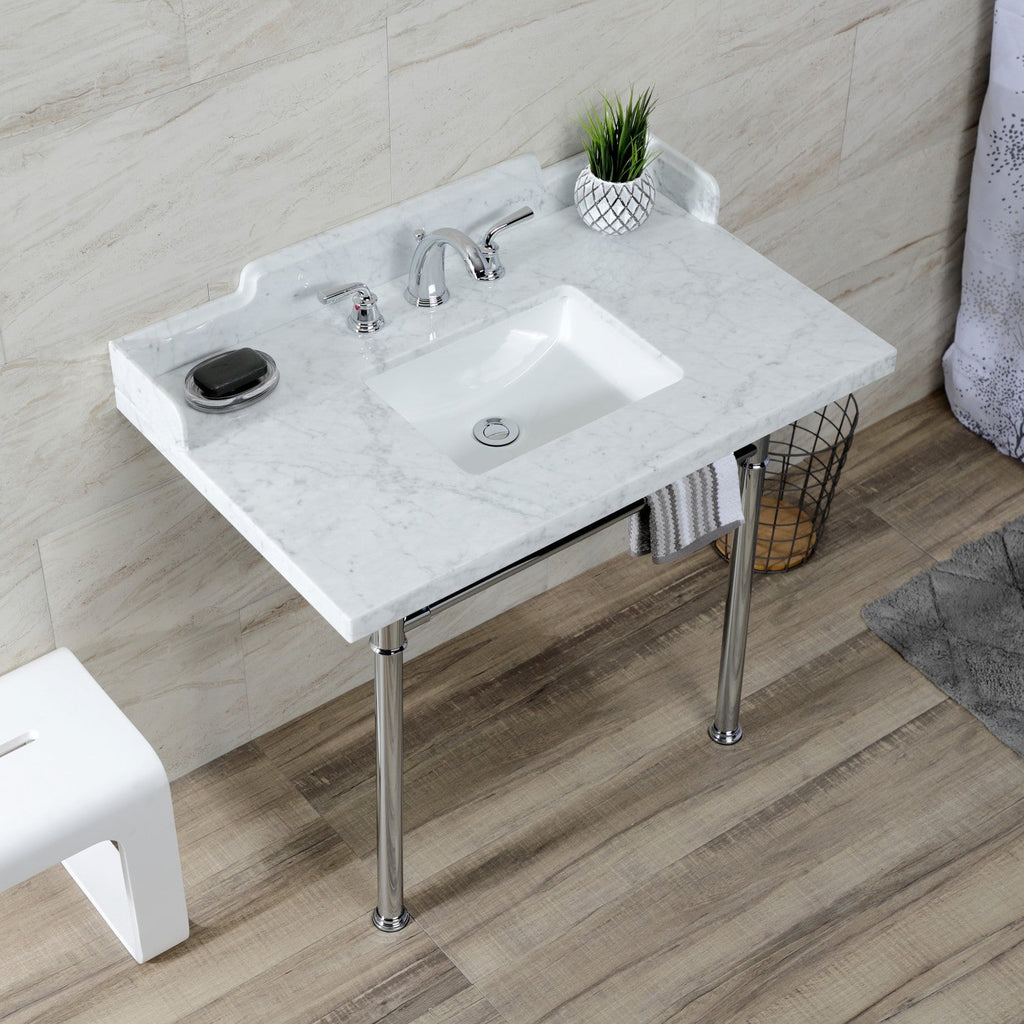 Kingston Brass Wesselman lavabo consola — vista